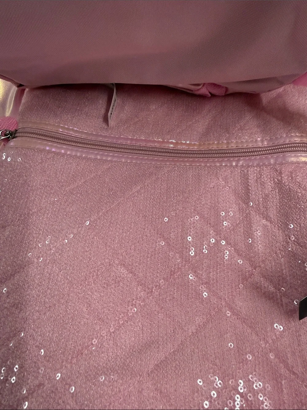 NEW Pink Sequin Cat Kids Backpack with Matching Lunch Bag and Pencil Case